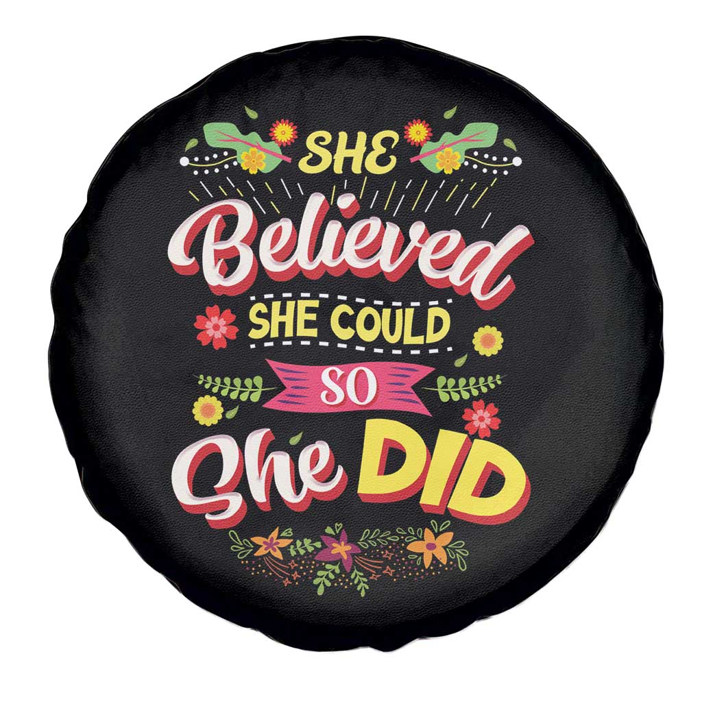 She Believed She Could So She Did Spare Tire Cover