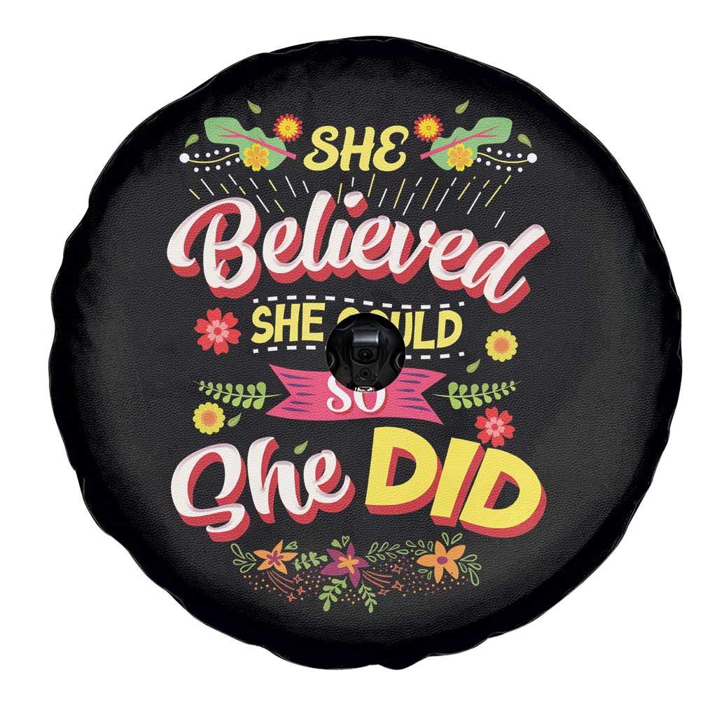 She Believed She Could So She Did Spare Tire Cover