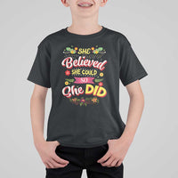 She Believed She Could So She Did T Shirt For Kid
