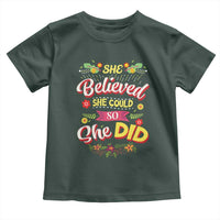 She Believed She Could So She Did Toddler T Shirt