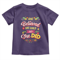 She Believed She Could So She Did Toddler T Shirt