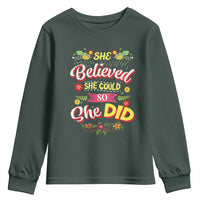 She Believed She Could So She Did Youth Sweatshirt