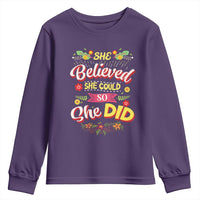 She Believed She Could So She Did Youth Sweatshirt