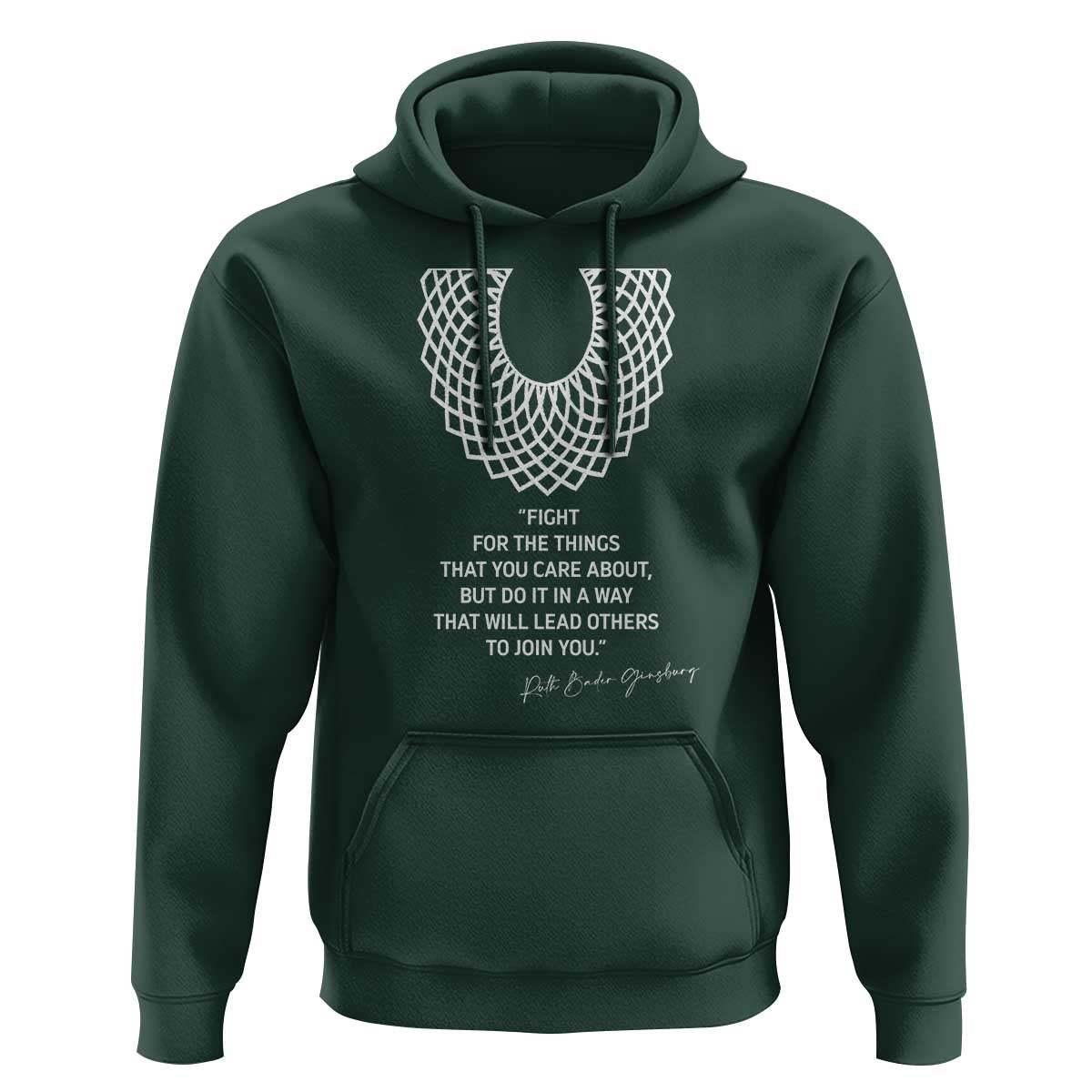 RGB Inspirational Quotes Hoodie Fight For The Things You Care About