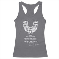 RGB Inspirational Quotes Racerback Tank Top Fight For The Things You Care About