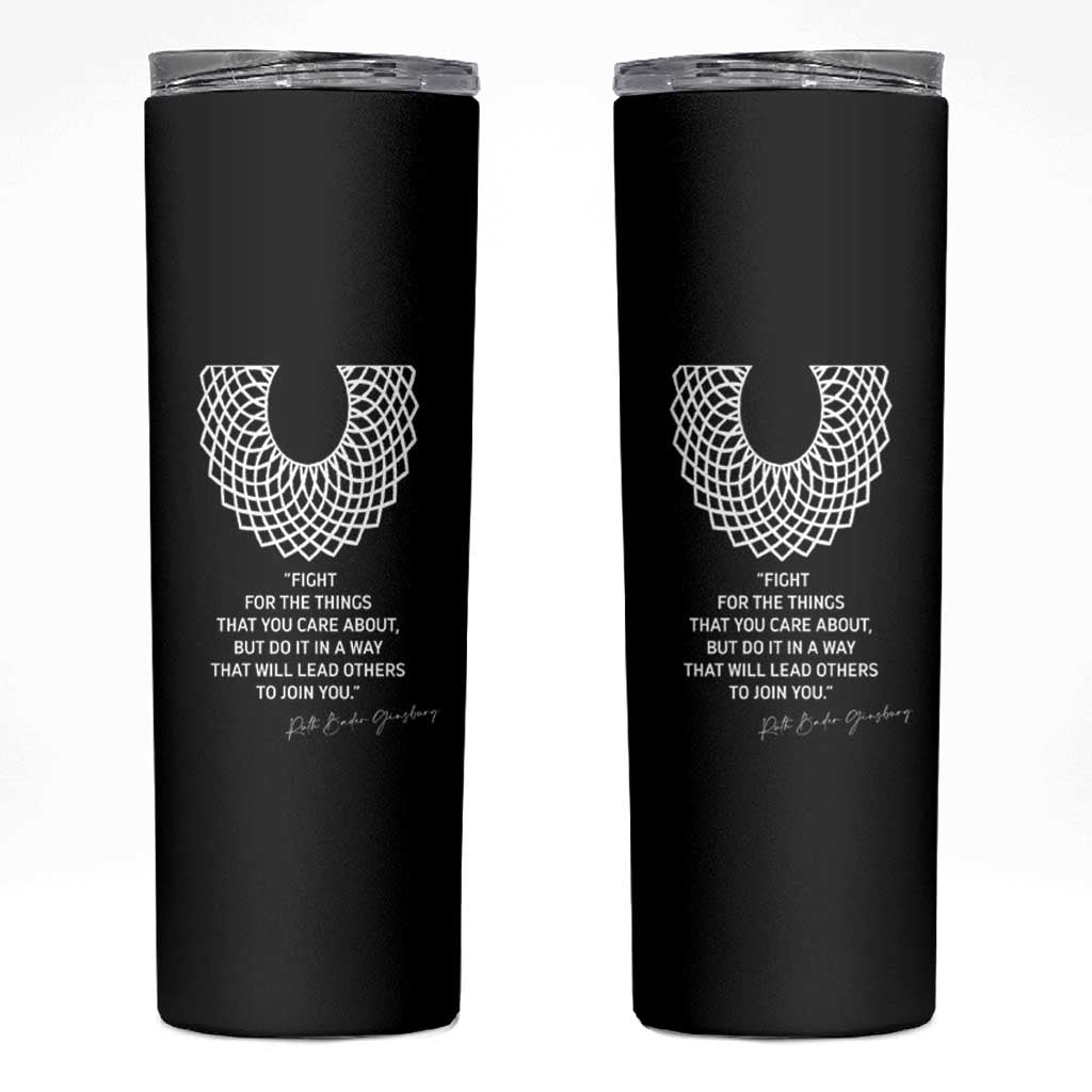RGB Inspirational Quotes Skinny Tumbler Fight For The Things You Care About