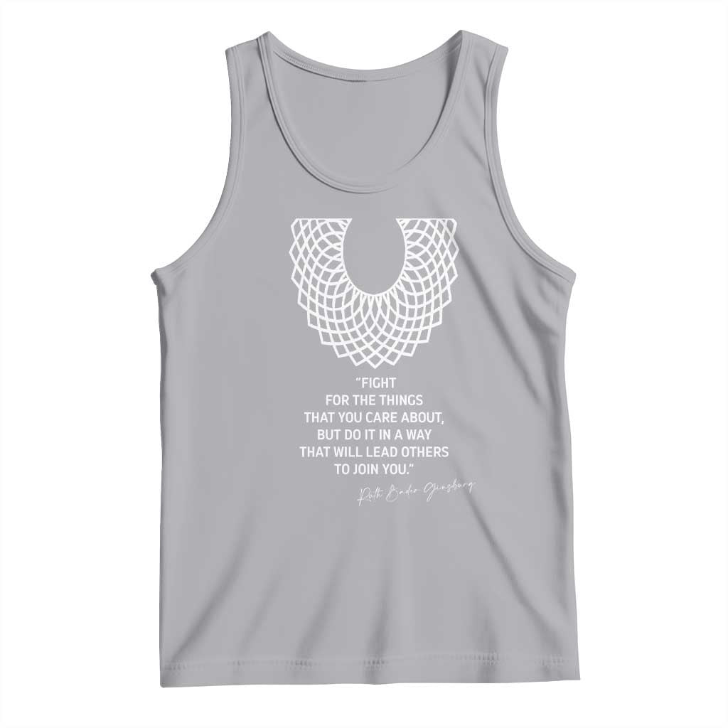 RGB Inspirational Quotes Tank Top Fight For The Things You Care About