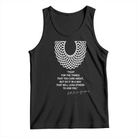 RGB Inspirational Quotes Tank Top Fight For The Things You Care About