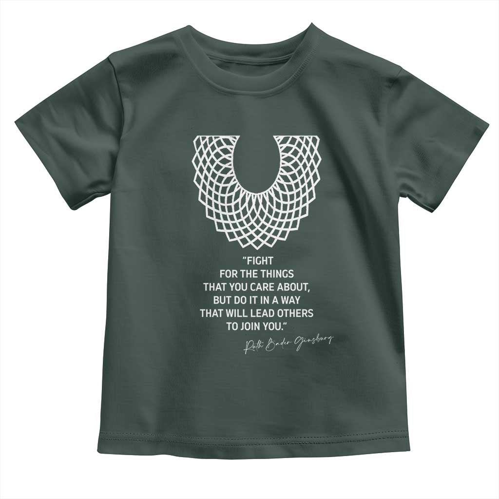 RGB Inspirational Quotes Toddler T Shirt Fight For The Things You Care About