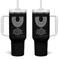 RGB Inspirational Quotes Tumbler With Handle Fight For The Things You Care About