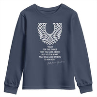 RGB Inspirational Quotes Youth Sweatshirt Fight For The Things You Care About
