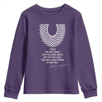 RGB Inspirational Quotes Youth Sweatshirt Fight For The Things You Care About