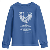 RGB Inspirational Quotes Youth Sweatshirt Fight For The Things You Care About