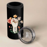 Empowered Women 4 in 1 Can Cooler Tumbler Resist Raised Fist Retro Boho