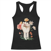 Empowered Women Racerback Tank Top Resist Raised Fist Retro Boho