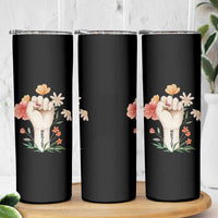 Empowered Women Skinny Tumbler Resist Raised Fist Retro Boho