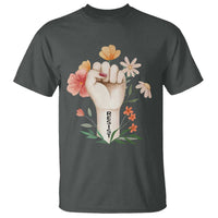 Empowered Women T Shirt Resist Raised Fist Retro Boho
