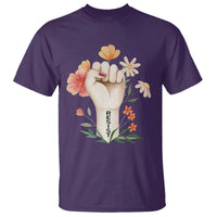 Empowered Women T Shirt Resist Raised Fist Retro Boho