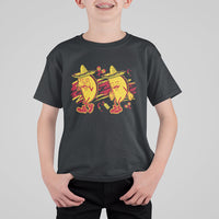 Funny Cinco De Mayo T Shirt For Kid Taco Griddy Dance Cinco de Mayo Dancing Tacos Sombrero - Wonder Print Shop
