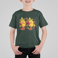 Funny Cinco De Mayo T Shirt For Kid Taco Griddy Dance Cinco de Mayo Dancing Tacos Sombrero - Wonder Print Shop