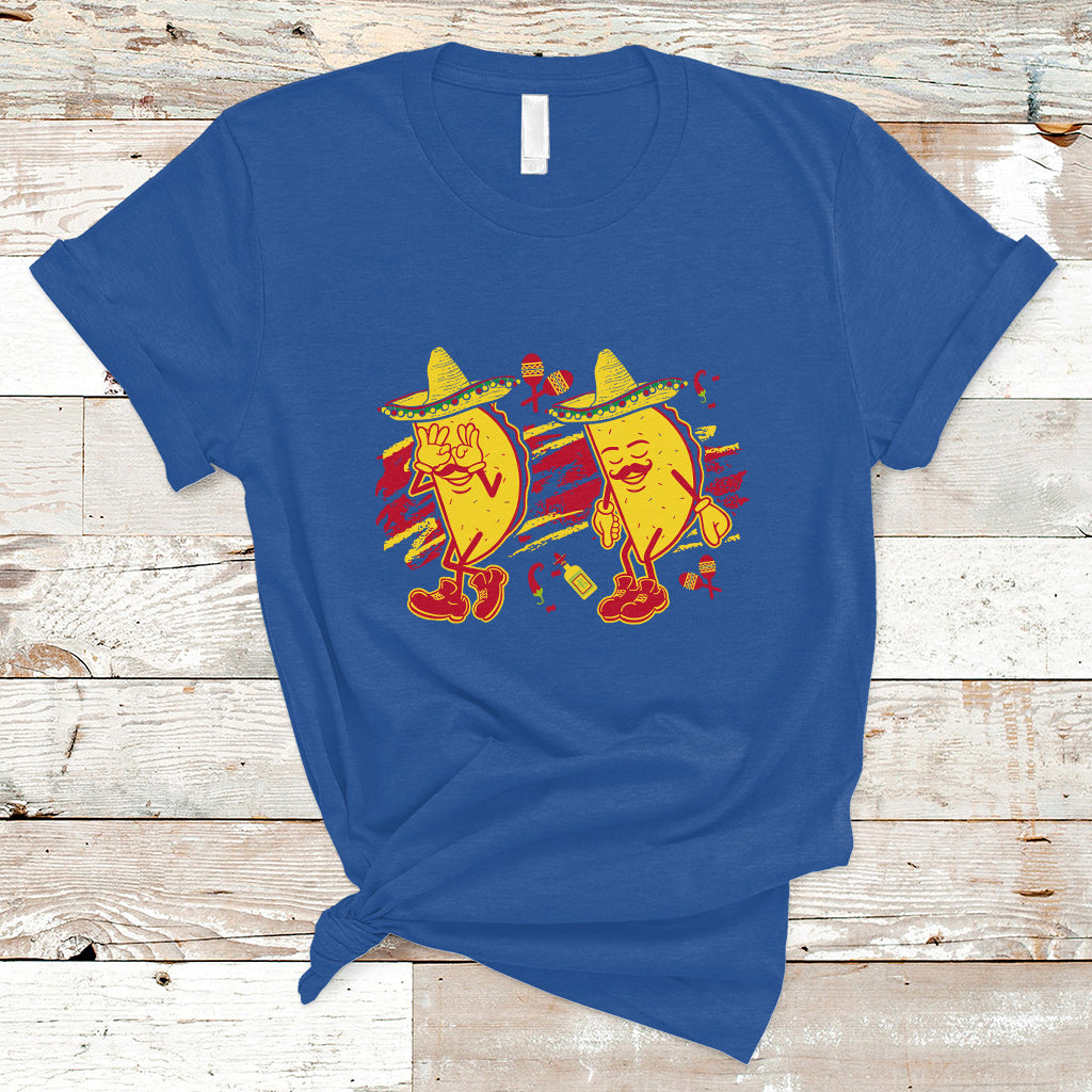 Funny Cinco De Mayo T Shirt Taco Griddy Dance Cinco de Mayo Dancing Tacos Sombrero - Wonder Print Shop