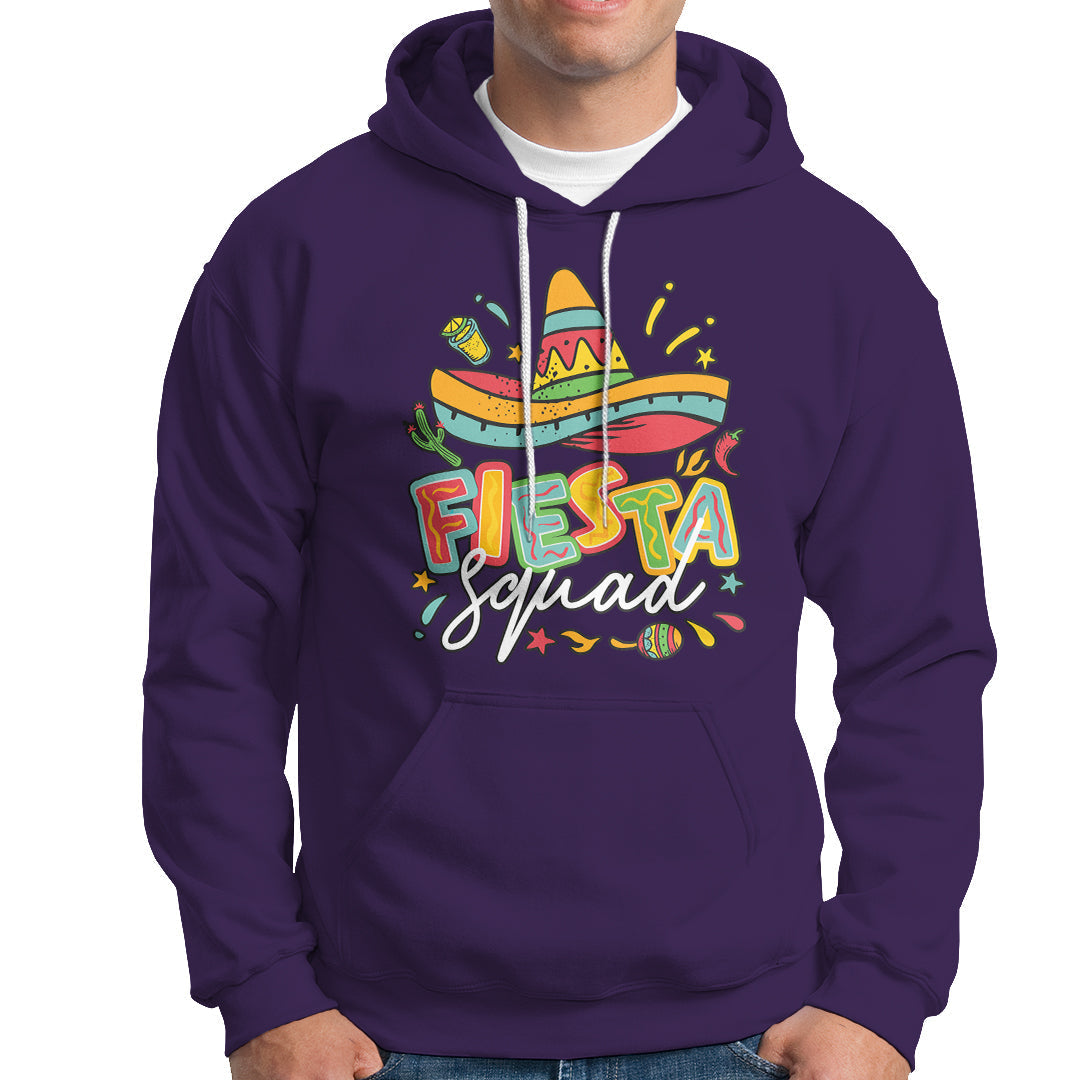 Funny Cinco De Mayo Hoodie Cinco De Mayo Fiesta Squad Mexican Party Cinco De Mayo Party - Wonder Print Shop