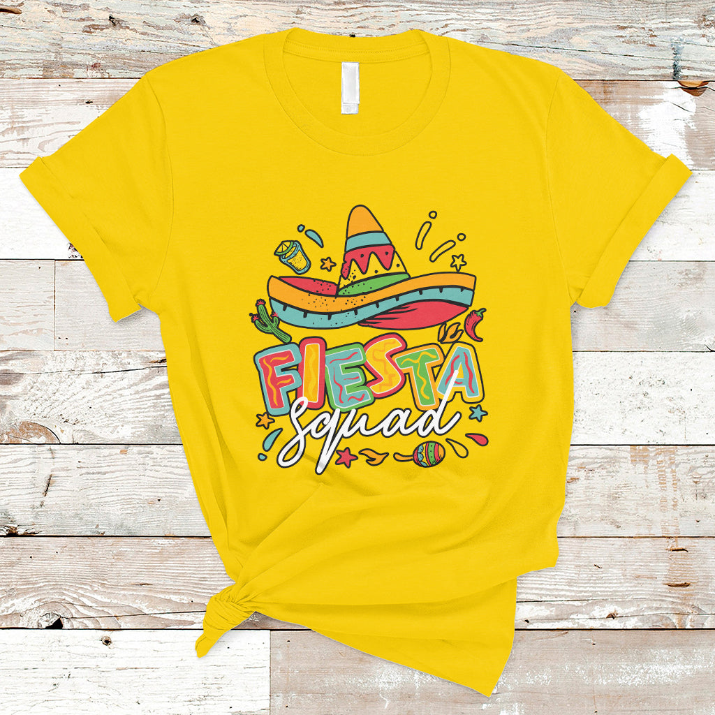 Funny Cinco De Mayo T Shirt Cinco De Mayo Fiesta Squad Mexican Party Cinco De Mayo Party - Wonder Print Shop