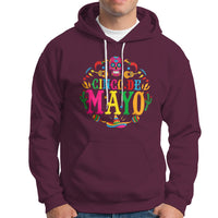 Funny Cinco De Mayo Hoodie Cinco De Mayo Mexican Fiesta 5 De Mayo Mexican Sugar Skull - Wonder Print Shop