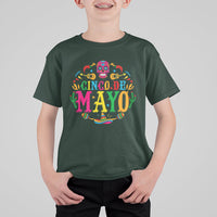 Funny Cinco De Mayo T Shirt For Kid Cinco De Mayo Mexican Fiesta 5 De Mayo Mexican Sugar Skull - Wonder Print Shop