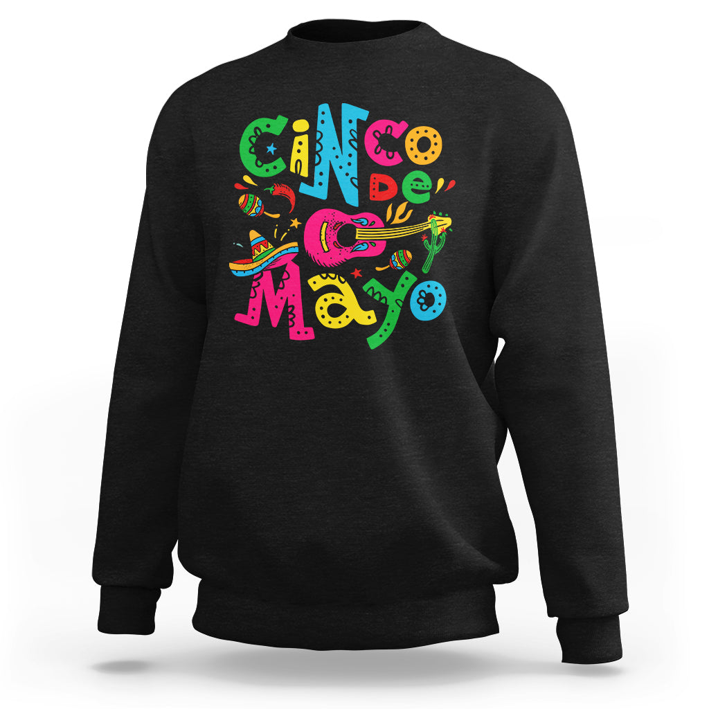 Funny Cinco De Mayo Sweatshirt Cinco De Mayo Mexican Fiesta 5 De Mayo Latina Mexican Party - Wonder Print Shop
