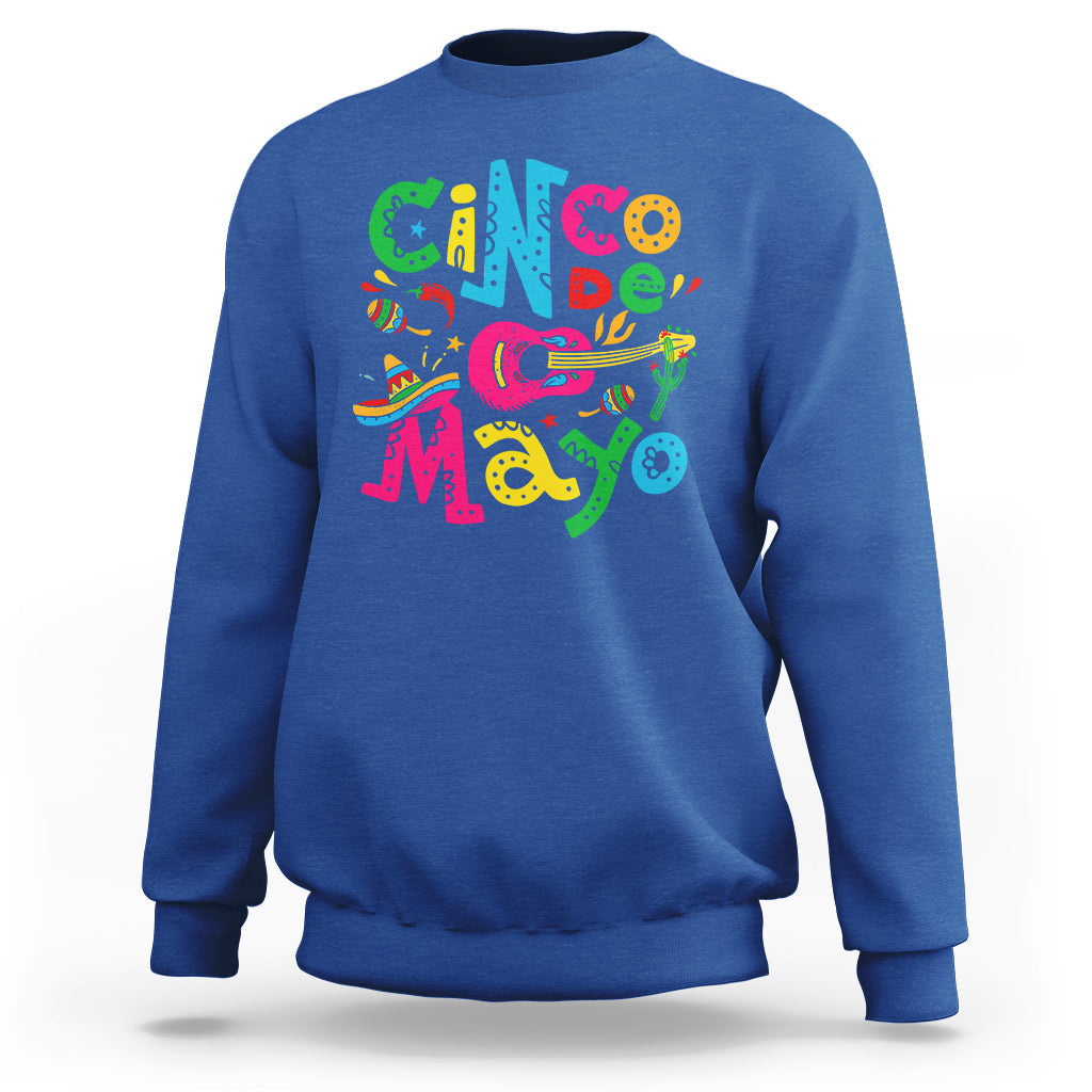 Funny Cinco De Mayo Sweatshirt Cinco De Mayo Mexican Fiesta 5 De Mayo Latina Mexican Party - Wonder Print Shop