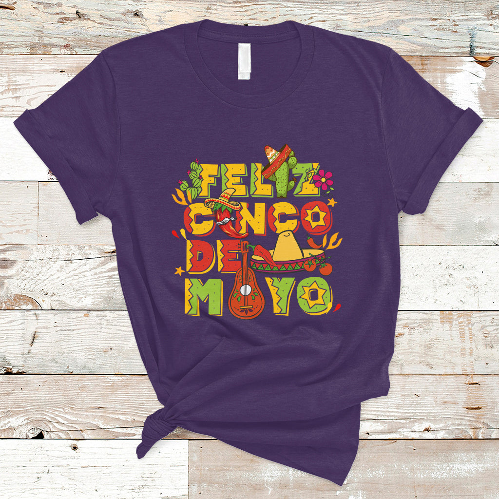 Funny Cinco De Mayo T Shirt Feliz Cinco De Mayo Mexican Fiesta Happy 5 De Mayo Party - Wonder Print Shop