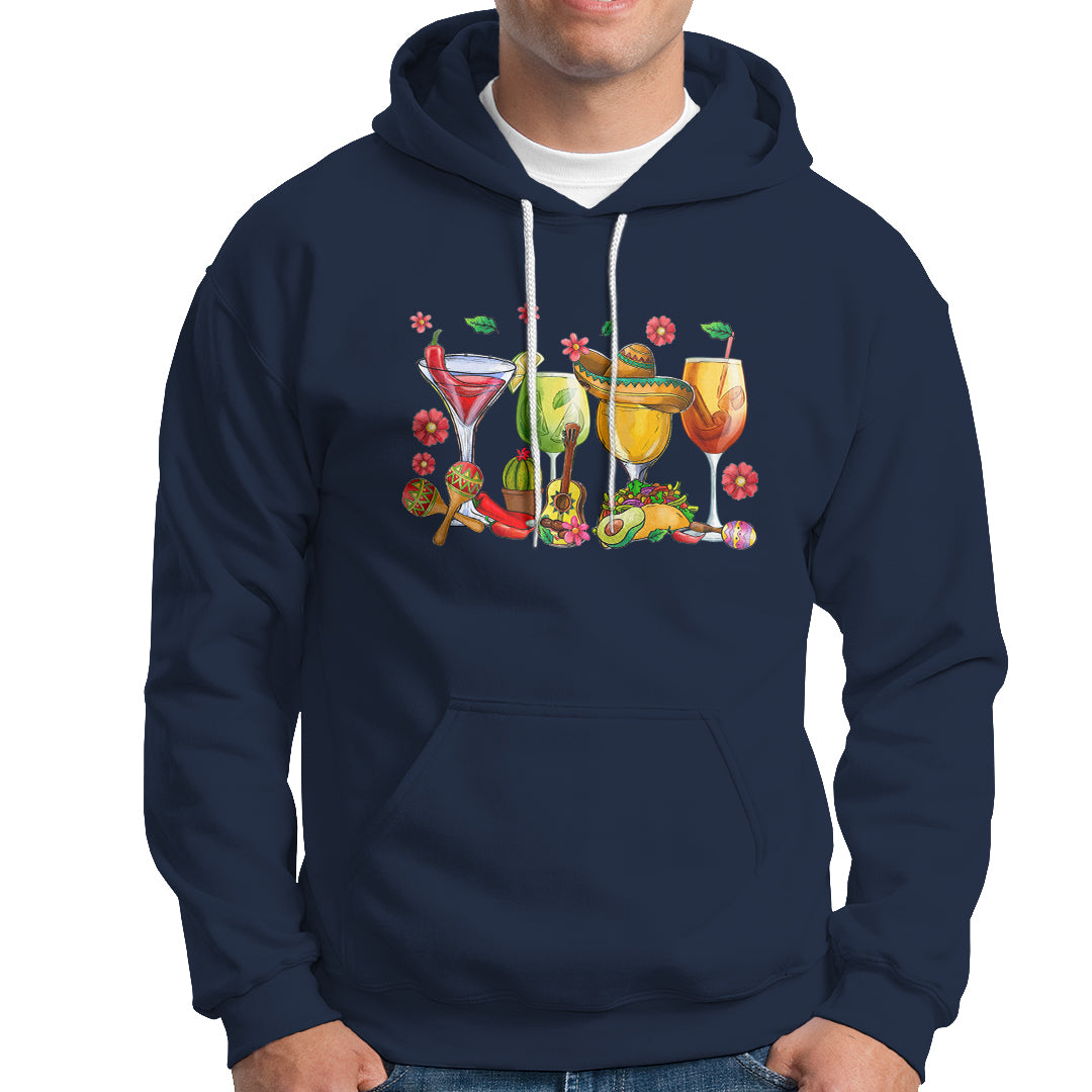 Funny Cinco De Mayo Hoodie Cinco De Mayo Mexico Wine Tequila Mexican Fiesta Party - Wonder Print Shop