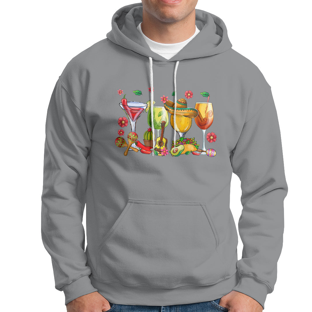 Funny Cinco De Mayo Hoodie Cinco De Mayo Mexico Wine Tequila Mexican Fiesta Party - Wonder Print Shop