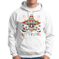Funny Cinco De Mayo Hoodie Cinco De Mayo Let's Fiesta Mexican Sugar Skull Mexican Party - Wonder Print Shop