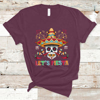Funny Cinco De Mayo T Shirt Cinco De Mayo Let's Fiesta Mexican Sugar Skull Mexican Party - Wonder Print Shop