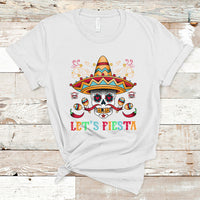 Funny Cinco De Mayo T Shirt Cinco De Mayo Let's Fiesta Mexican Sugar Skull Mexican Party - Wonder Print Shop