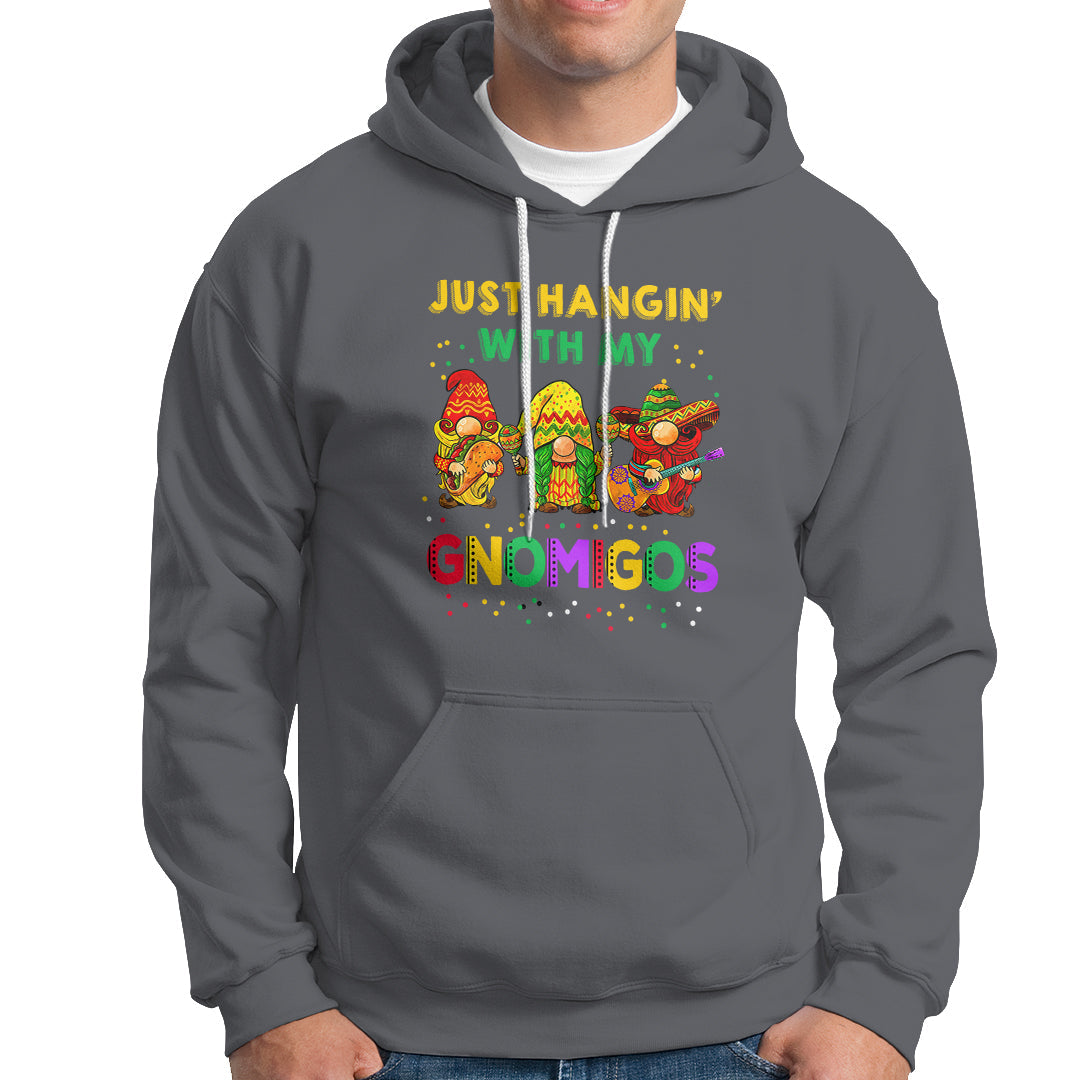 Funny Cinco De Mayo Hoodie Just Hanging With My Gnomigos Cinco De Mayo Gnomes - Wonder Print Shop