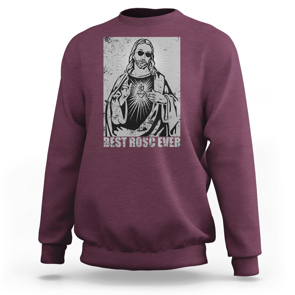 Funny Jesus Sweatshirt Funny Jesus Best ROSC Ever CPR Nurse Nursing Doctor Surgeon - Wonder Print Shop