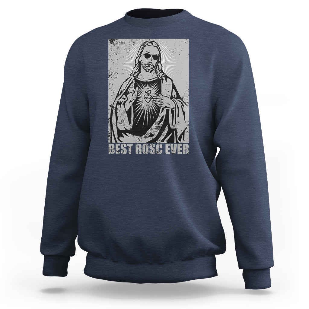 Funny Jesus Sweatshirt Funny Jesus Best ROSC Ever CPR Nurse Nursing Doctor Surgeon - Wonder Print Shop