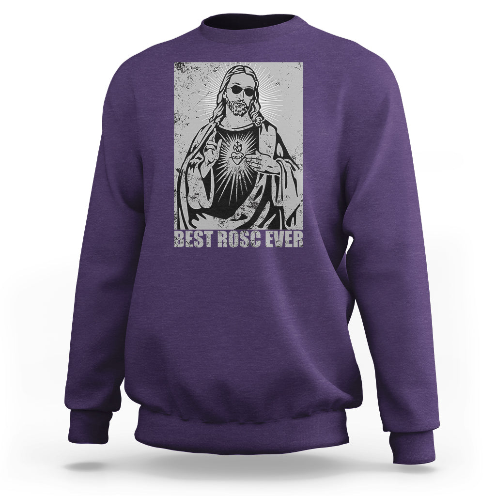 Funny Jesus Sweatshirt Funny Jesus Best ROSC Ever CPR Nurse Nursing Doctor Surgeon - Wonder Print Shop