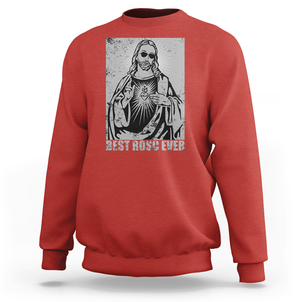 Funny Jesus Sweatshirt Funny Jesus Best ROSC Ever CPR Nurse Nursing Doctor Surgeon - Wonder Print Shop