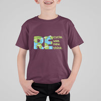 Earth Day T Shirt For Kid Recycle Reuse Renew Rethink Outfit For Earth Day 2023 - Wonder Print Shop