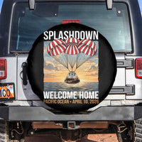 2026 Lunar Mission Splashdown Welcome Home Spare Tire Cover Pacific Ocean April 10 Vintage Capsule Recovery Graphic