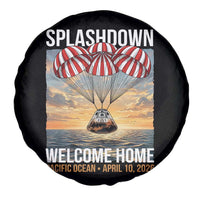 2026 Lunar Mission Splashdown Welcome Home Spare Tire Cover Pacific Ocean April 10 Vintage Capsule Recovery Graphic