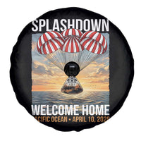 2026 Lunar Mission Splashdown Welcome Home Spare Tire Cover Pacific Ocean April 10 Vintage Capsule Recovery Graphic