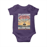 2026 Lunar Mission Splashdown Welcome Home Baby Onesie Pacific Ocean April 10 Vintage Capsule Recovery Graphic