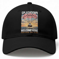 2026 Lunar Mission Splashdown Welcome Home Baseball Cap Pacific Ocean April 10 Vintage Capsule Recovery Graphic