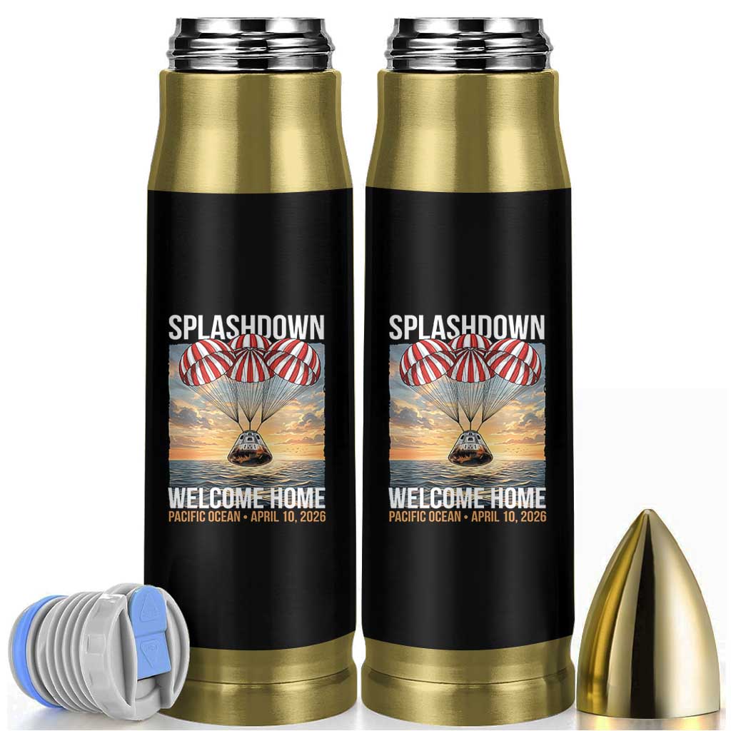 2026 Lunar Mission Splashdown Welcome Home Bullet Tumbler Pacific Ocean April 10 Vintage Capsule Recovery Graphic