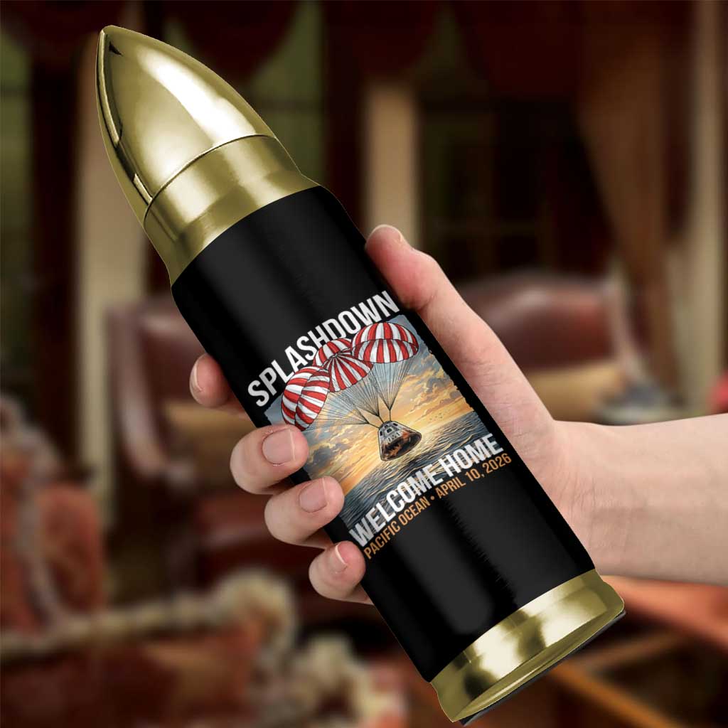2026 Lunar Mission Splashdown Welcome Home Bullet Tumbler Pacific Ocean April 10 Vintage Capsule Recovery Graphic